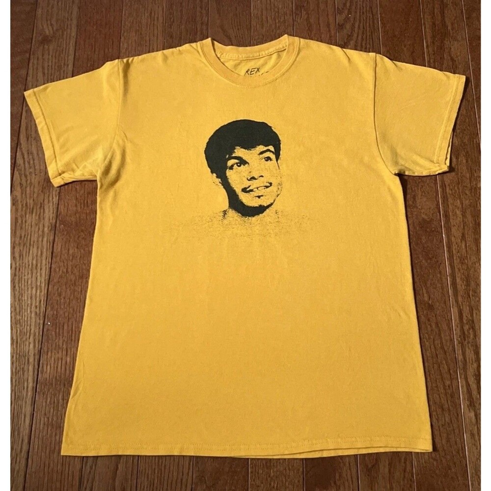 Rex Orange County Graphic T-Shirt Men's Size M Orange Short Sleeve Music Merch